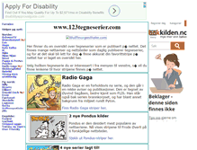 Tablet Screenshot of 123tegneserier.com